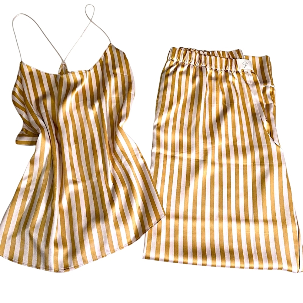 VS Glazed Satin Golden Stripe Set